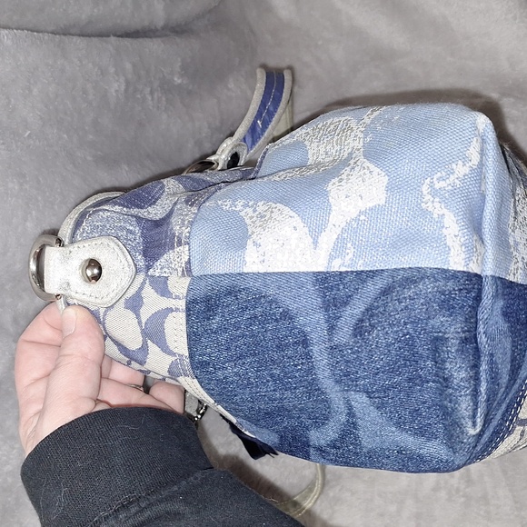 Coach Poppy Denim Patchwork Rocker - Picture 8 of 15